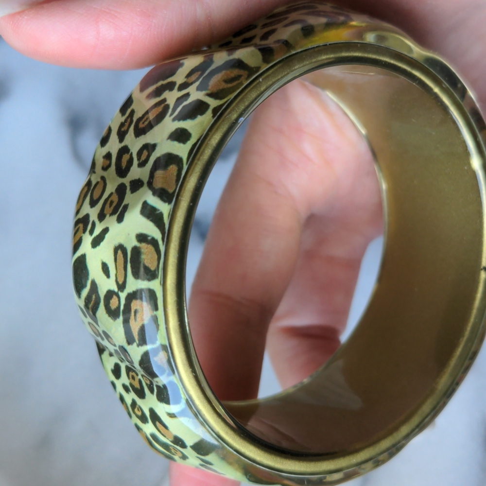 Leopard print bangle - Picture 3 of 5